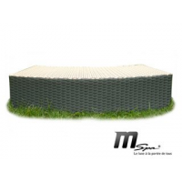 MSpa PVC proutěný dvojbarevný schod