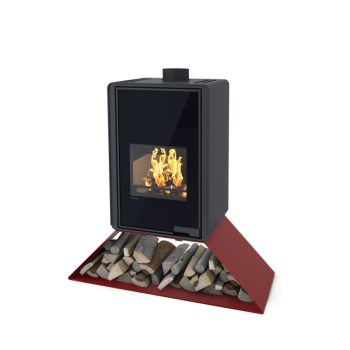 Krbová kamna FLAMINGO DELUXE ® SENAI, červená