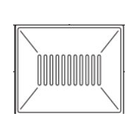 Náhradní díl pro HAAS+SOHN - GAMA MINI 5-MODRA DLAZBA,vv- Rošt velký (400x332)