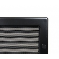 Kratki mřížka černá lakovaná 17x30 s žaluzií