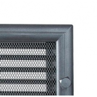 Kratki mřížka Oskar grafitová lakovaná 17x37 s žaluzií