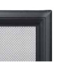 Kratki mřížka Oskar černá lakovaná 11x11 bez žaluzie