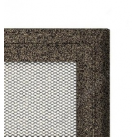 Kratki mřížka Oskar černo-zlatá lakovaná 17x30 bez žaluzie