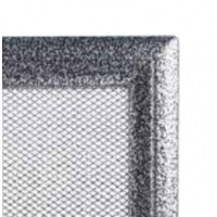 Kratki mřížka Oskar černo-stříbrná lakovaná 11x42 bez žaluzie