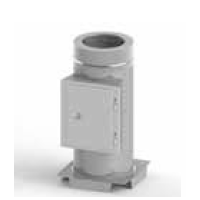 Dvířkový díl se základovou deskou a spodním odtokem kondenzátu KS403 300 mm (síla plechu 1,0 mm + izolace 32 mm)