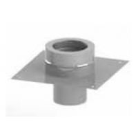 Základová deska pro komínové prodloužení KS405 160 mm (síla plechu 1,0 mm + izolace 50 mm)