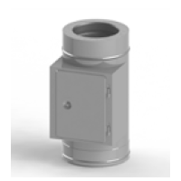 Dvířkový díl KS407 150 mm (síla plechu 1,0 mm + izolace 50 mm)