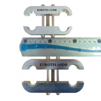 Držák Eurotis 60 DB, DN 12/ DN 15 voda/voda a plyn