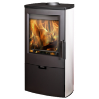 Krbová kamna Thorma Falun II AQUA s výměníkem černá - bílý smalt boků