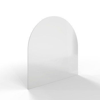 Sklo pod kamna - FLAMINGO Oblouk 1000x1000 mm / R500 / 6 mm