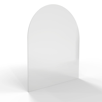 Sklo pod kamna - FLAMINGO Oblouk 1000x1200 mm / R500 / 6 mm