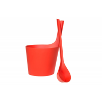 RENTO Saunový kbelík +  naběračka, jahodová