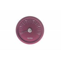 RENTO Teploměr do sauny kulatý - brusinkově červený
