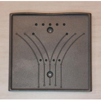 La nordica - zadní litinová vyzdívka s otvory - pro kamna GAIA, FULVIA, FIAMMETTA, ASIA, FIORELLA, GIORGIA, GIULIETTA