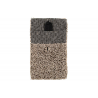 RENTO Masážní žínka 14x24cm (len) - černá