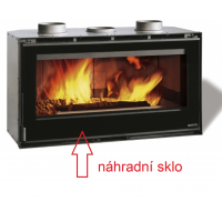 La Nordica - náhradní sklo pro Nordica inserto 100 Crystal / Focolare 100