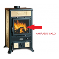 LA NORDICA - náhradní keramické sklo zabroušené hrany - pro Rossella R1; Rossella Plus; luna; Nicoletta; Rosa Reverse; TermoNathalie; Termorosa, Lola