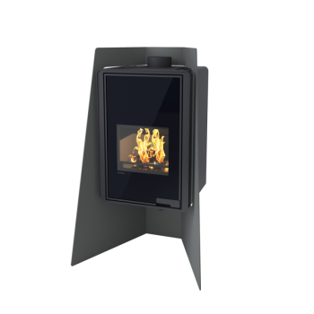 Krbová kamna FLAMINGO DELUXE ® ISLAND, černá