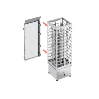 Ochranný štít na saunová kamna CUBOS - nástěnný