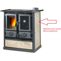 La Nordica - náhradní boční kachle liberty pergamena
