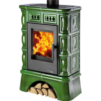 HAAS+SOHN - FARO, černá, kachlový sokl, kachle zelená