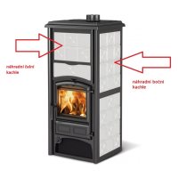 La Nordica - náhradní boční a čelní kachle - bílá - Loriet, Gissella