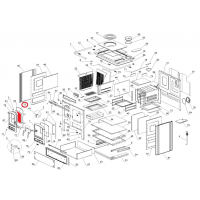 la Nordica - náhradní sklo pro sporák Regina 631 - zabroušené hrany