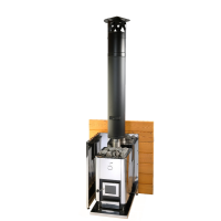 Saunová kamna na dřevo Parra21 (oboustranné přikládání)