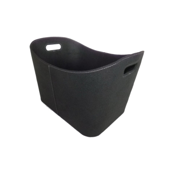 Koš na dřevo plstěný FLAMINGO HS003, černý