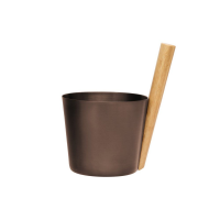 RENTO Saunový kbelík AL 5l - dehtově hnědá