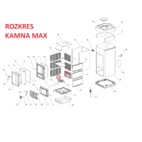 La Nordica - náhradní litinová vyzdívka s otvory pro terciální vzduch MAX, JUNIOR, GEMMA, TEA, NORMA,