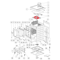 La Nordica - Spodní nerezový deflektor pro ROSSELA R1, LUNA, LOLA, SVEZIA, FEDORA a další