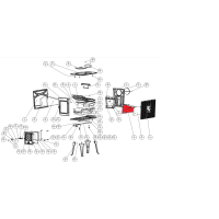 Jotul - náhradní vnitřní boční díl pravý - pro F 602 ECO, 12054491