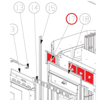 La Nordica - náhradní přední kachle LOLA - 1121330 - bordo