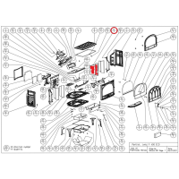 Jotul - náhradní vnitřní litinový díl do topeniště - pravý - pro F 400 ECO