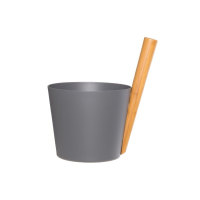 RENTO Saunový kbelík hliníkový - šedý