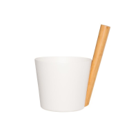 RENTO Saunový kbelík hliníkový - bílý