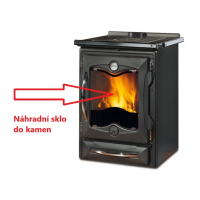 La Nordica - náhradní vnitřní sklo do kamen - sporáku CUCINOTTA / AMERICA