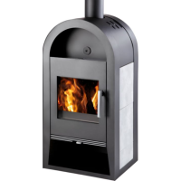 HAAS+SOHN - NIVALA s výměníkem - antracit,šedá dlažba, chromové kování