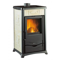 La Nordica - TermoRossella Plus D.S.A. Liberty PANNA (Slonová kost) - kamna s výměníkem a ochlazovací smyčkou