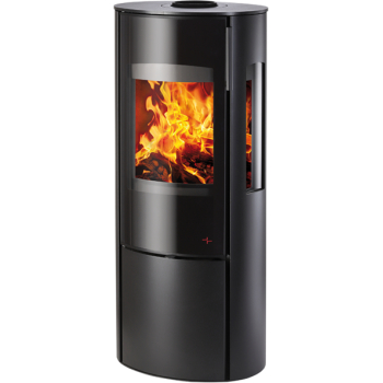 FENIX, 3-sklo, boční obklad+víko plechové, barva černá aspero