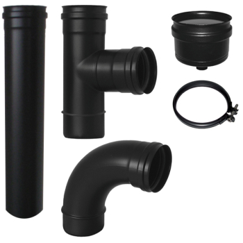 SET KOUŘOVODŮ PRO PELETOVÁ KAMNA (1000 mm)