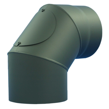 Koleno 90°/120 mm/1,5 mm s čistícím otvorem