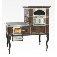 ABX Sporák kachlový hnědý pravý