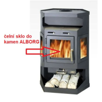 ABX - čelní sklo do kamen ALBORG