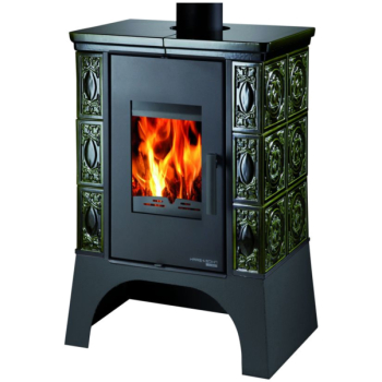 EMPOLI AL II s vým.+vychl. smyčka, kachle zelená, podstavec černý