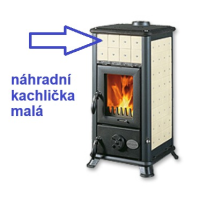 La Nordica - náhradní kachlička CRAQUELE - 10x10cm