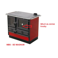 MBS - sklo dvířek trouby I00084 283x373mm, SD MAGNUM / THERMO MAGNUM / THERMO VULKAN PLUS _ 109658