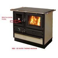 MBS - sklo dvířek trouby I00092 223x283mm,  SD SUPER THERMO MAGNUM / OLYMPIA _ 110817