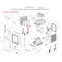 La Nordica - vyzdívka žárobetonová Focolare 60